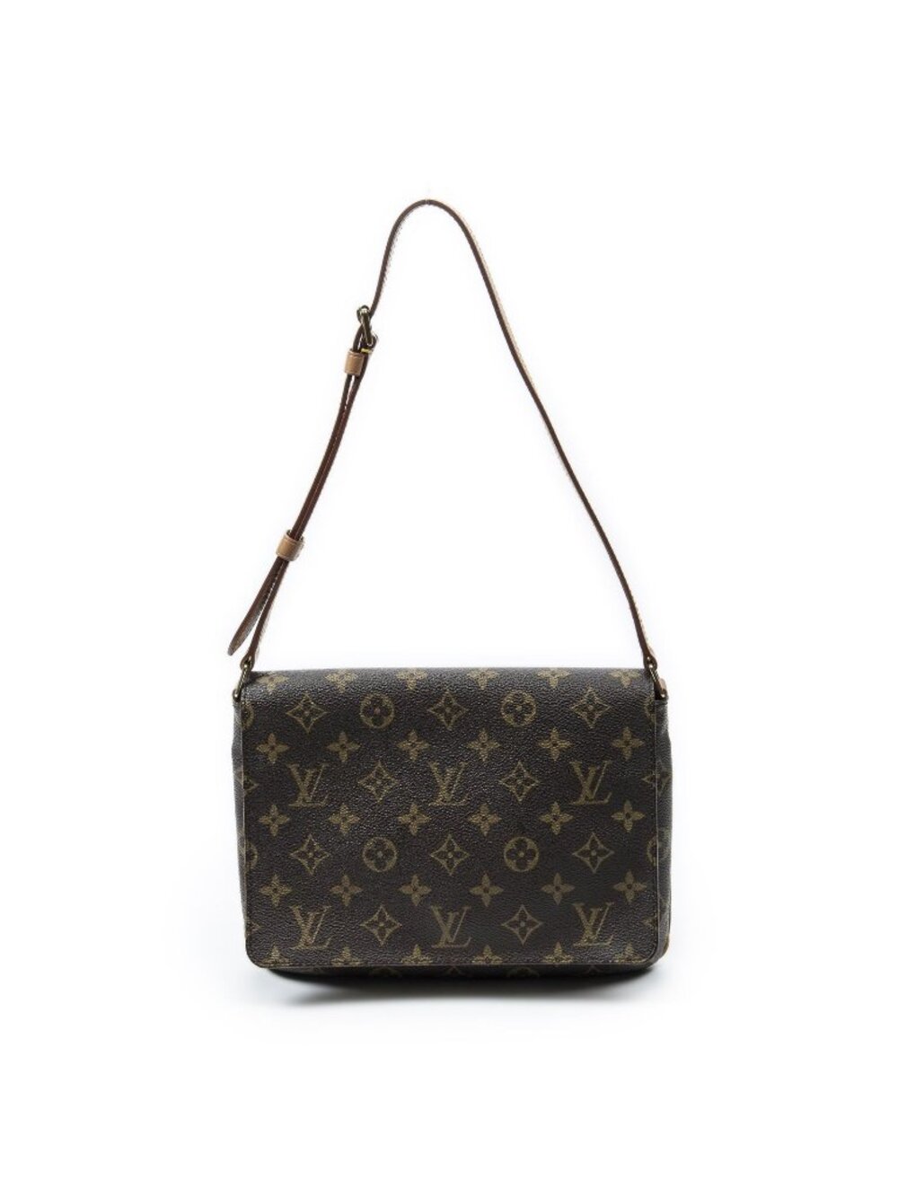 Louis Vuitton Musette Tango Brown Monogram Canvas Messenger Bag